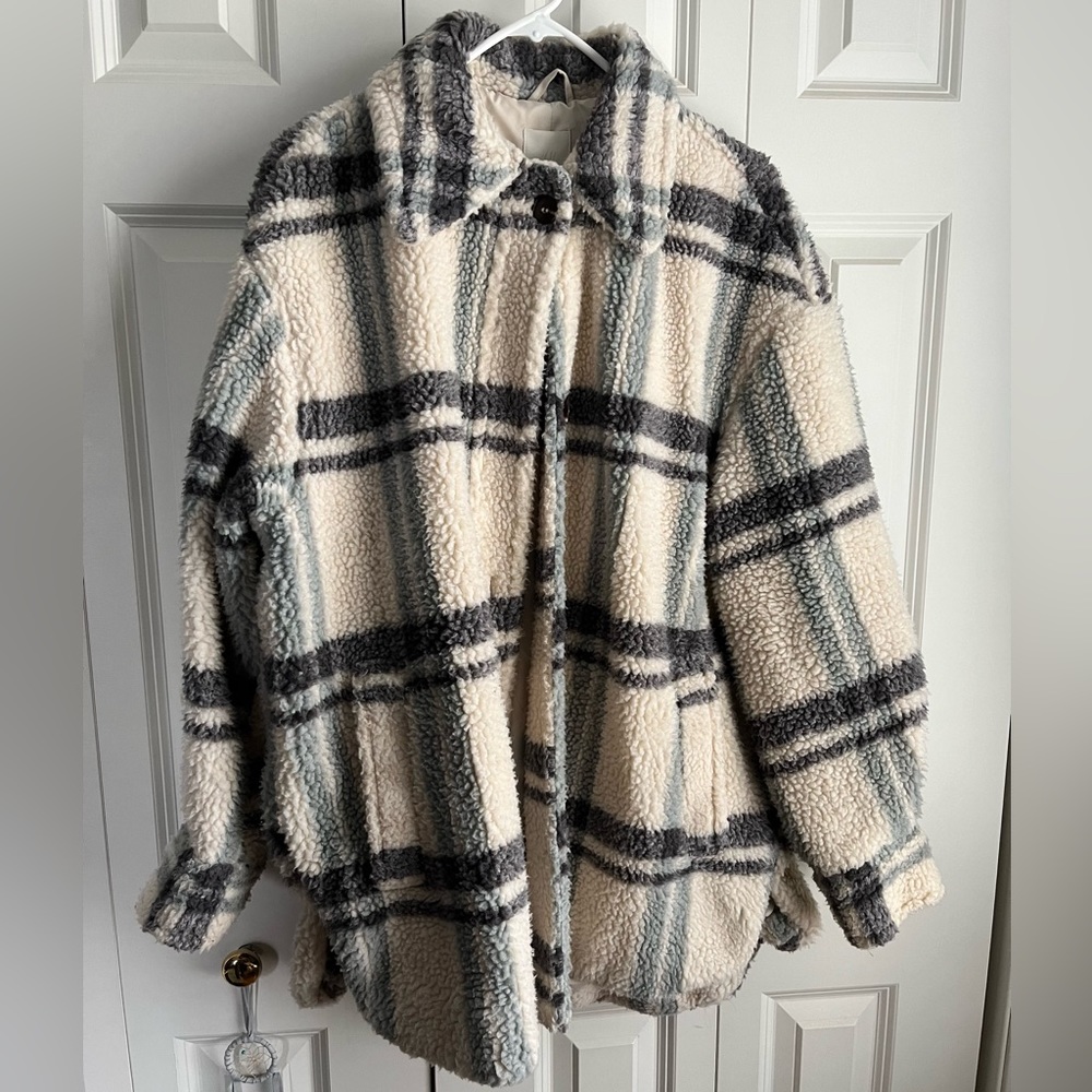 H&M Faux Sherling Shirt Jacket